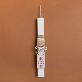 Beauty Home ΛΑΜΠΑΔΑ 33cm ΜΠΙΣΚΟΤΟΣΠΙΤΟ ΡΟΖ ΣΕ ΣΥΣΚΕΥΑΣΙΑ ΔΩΡΟΥ