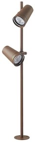 Φωτιστικό Δαπέδου Κήπου E299 11x11x70cm Led 1160Lm 12W 3000K Brown