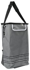 vidaXL Καρότσι Αγορών Γκρι 47 x 39 x 100.5 εκ. Ύφασμα Oxford