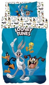 Beauty Home Σετ πάπλωμα μονό Art 6188 Looney Tunes 160x240 Μπλε
