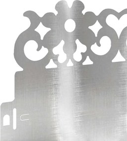 vidaXL Περιγράμματα γκαζόν 30 pcs Ασημί 103 x 0,05 x 22 εκ