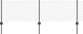 vidaXL Συρματόπλεγμα Περίφραξης με Πάσσαλο 25 x 0,6 m