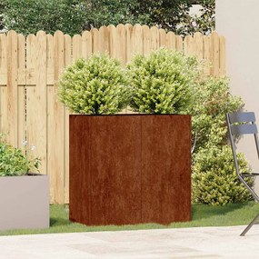 vidaXL Γλάστρα Κήπου Σκ rusty 80 x 40 x 80 cm