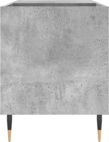 vidaXL Δισκοθήκη Γκρι Σκυροδέματος 85 x 38 x 48 εκ. από Επεξεργ. Ξύλο