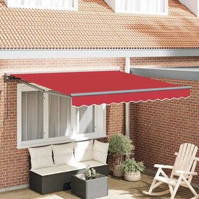 vidaXL Σκελετός Τέντας Κόκκινο 350 x 250 εκ