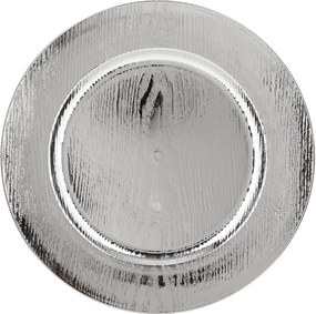 ΠΙΑΤΈΛΕΣ PRES. WOOD ROUND PLATE SILVER 129812AR