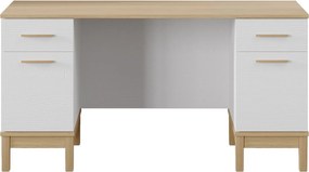 Γραφείο Ξύλο / Λευκό Δρυς DEGRA 150x65x77.15