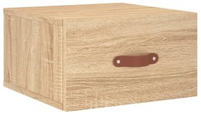vidaXL Κομοδίνα Επιτοίχια Sonoma Δρυς 35 x 35 x 20 εκ.