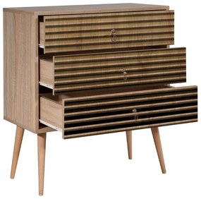 Συρταρτιέρα Soho Megapap χρώμα sonoma 80x40x90εκ.