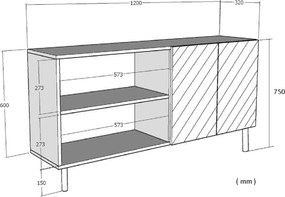 Console Pella 120 - White White