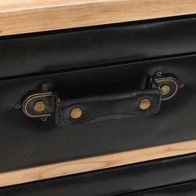 vidaXL Συρταριέρα 80 x 36 x 75 εκ. από Μασίφ Ξύλο Ελάτης