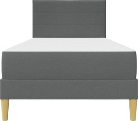 vidaXL Σκελετός Κρεβατιού Σκούρο Γκρι 100 x 200 cm Πολυεστέρας