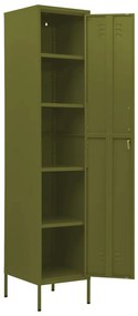 vidaXL Φοριαμός Πράσινο Λαδί 35 x 46 x 180 εκ. από Ατσάλι