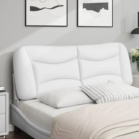vidaXL Μαξιλάρι για Κεφαλάρι Hvar Λευκό 120 εκ. από Συνθετικό Δέρμα
