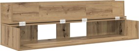 vidaXL Γραφείο Στούντιο Artisan Δρυς 130 x 40 x 19,5 εκ.