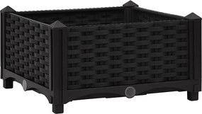 vidaXL Ζαρντινιέρα 40 x 40 x 23 εκ. από Πολυπροπυλένιο