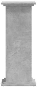 vidaXL Βάσεις Φυτών Γκρι Σκυρ. 33x33x80 εκ. Επεξεργασμένο Ξύλο