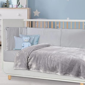Κουβέρτα Fleece Αγκαλιάς (80x110) Das Home Velour 1342 Grey