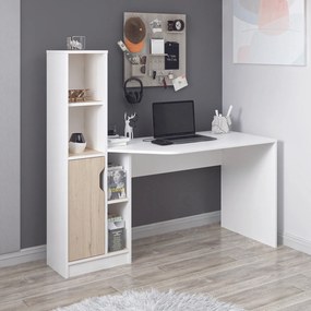 Γραφείο Λευκό / Καρυδί ROAR 150x60x140