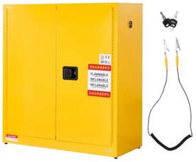 VEVOR 29Gal Flammable Storage Cabinet with Adjustable Shelf for Flammable Liquid