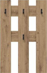 vidaXL Τοίχου Κρεμάστρα Artisan Oak 65 x 3 x 100 εκ.
