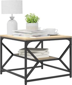 vidaXL Τραπεζάκι σαλονιού Δρύς Sonoma 51 x 50 x 40 εκ.