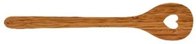 Κουτάλα Τρυπητή Heart LBTRD0008972 30x6,7x0,3cm Natural Raeder Wood