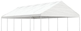 vidaXL Κιόσκι με Τέντα Λευκό 11,15 x 5,88 x 3,75 μ. από Πολυαιθυλένιο
