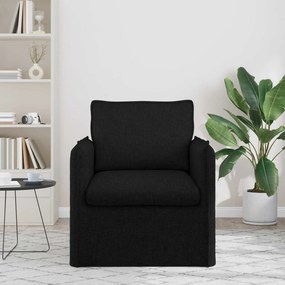 vidaXL Καναπές Μαύρο 75 x 82 x 85 εκ ύφασμα