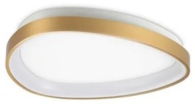 Πλαφονιέρα Φωτιστικό Οροφής On-Off LED 23W IP20 3000K Gemini Ideal Lux-328034-Ορείχαλκος 328034