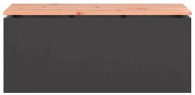 vidaXL Παγκάκι κήπου Μαύρο 100 x 40 x 43 εκ Ατσάλι