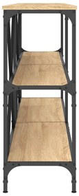 vidaXL Τραπεζάκι Κονσόλα Sonoma Δρυς 180x30x75 εκ. Επεξ. Ξύλο/Σίδηρος