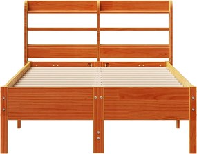 vidaXL Σκελετός Κρεβ. Χωρίς Στρώμα Καφέ Κεριού 100x200 εκ Μασίφ Πεύκο
