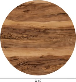 ΕΠΙΦΑΝΕΙΑ ΤΡΑΠΕΖΙΟΥ HPL ΣΤΡΟΓΓΥΛΗ HM5841.30 INDIAN SHESHAM Φ60εκ.