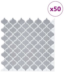 vidaXL Tile Λαμπτήρα 50 pcs Γκρι 27 x 27 εκ. Πολυουρεθάνη και PET