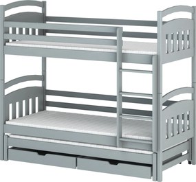 ALAN 90x190 grey bunk bed Lano Furniture