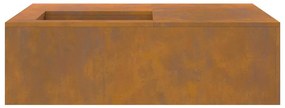 vidaXL Φωτιά Καφέ 100 x 100 x 30 cm Ατσάλι σκληρυθέν στον αέρα