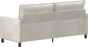 vidaXL Καναπές Κρεμ 196 x 81 x 87,5 εκ. Βελούδο