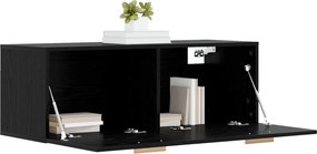 vidaXL Ντουλάπα Τοίχου Μαύρη δρυς 100 x 36,5 x 35 cm