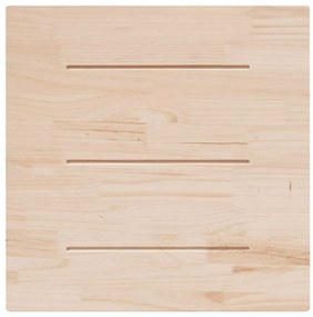vidaXL Επιφάνεια Τραπεζιού Τετράγωνη Λευκή 90x90x2,5 εκ. Μασίφ Πεύκο