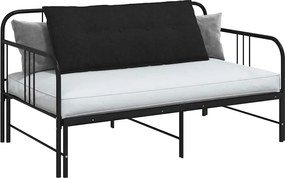 vidaXL Μαξιλάρι Πλάτης Μαύρο 120 x 19 x 50 εκ ύφασμα