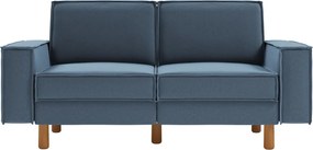 2-Seat Sofa Sparrow 2 - Ocean Blue, Walnut Ocean Blue
Walnut
