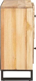 vidaXL Πλαϊνό γραφείο Καφέ 80 x 33 x 75 εκ Στερεό ξύλο μάνγκο
