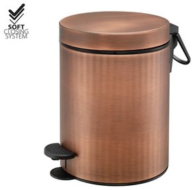 Χαρτοδοχείο 5lt  Χρώμα Old Copper Mat Soft Closιng Sanco Waste Bins 90680-M26