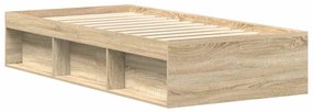 vidaXL Πλαίσιο Κρεβατιού Sonoma Δρυς 75 x 190 εκ. Small Single