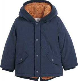 Ζεστό παρκά με κουκούλα και επένδυση από sherpa