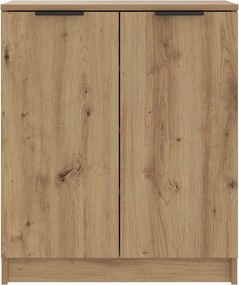 vidaXL Παπουτσοθήκη Αρτισιανή Δρυς 59x35x70 εκ. Επεξ. Ξύλο