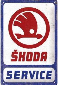 Μεταλλική πινακίδα Škoda Auto - Service, (20 x 30 cm)