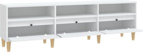 vidaXL Έπιπλο Τηλεόρασης Λευκό 150x30x44,5 εκ. Επεξεργασμένο Ξύλο