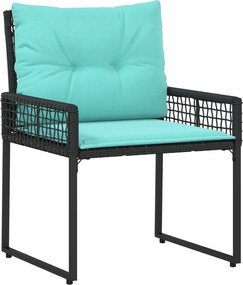 vidaXL Σετ Εξωτερικών Επίπλων με μαξιλάρι ατσάλι